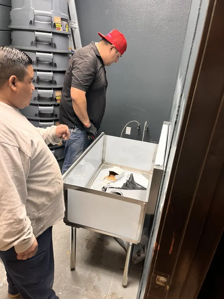 Commercial plumbing and sink installation in Pancoast
